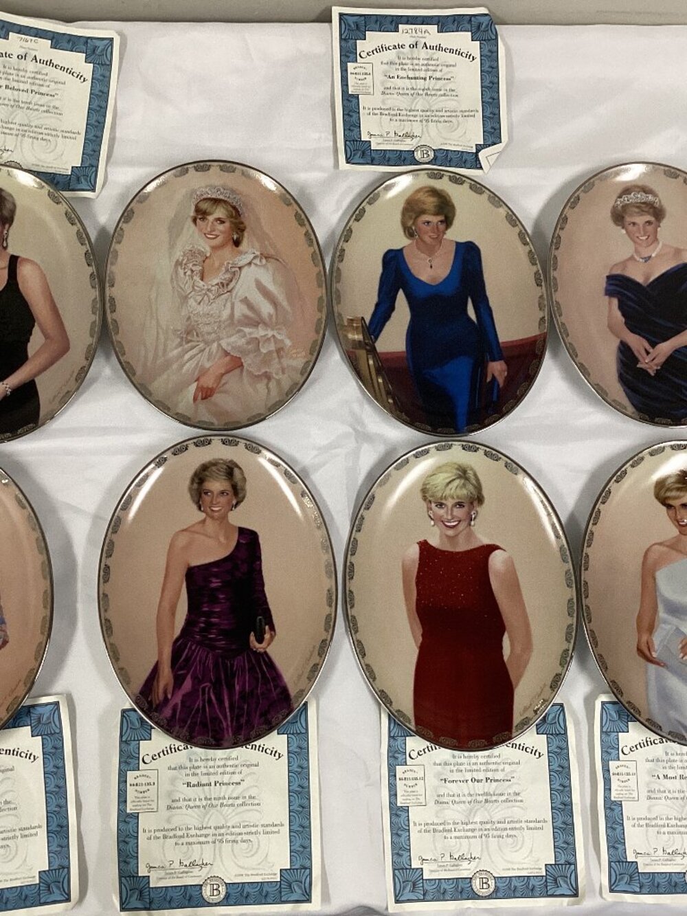 Princess Diana Commemorative Bradford Exchange Plates
